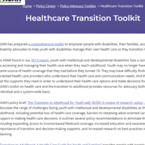 Thumbnail image of Healthcare Transition Toolkit
