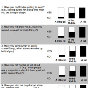 Thumbnail image of the Impact of Event Scale-Intellectual Disabilities, or IES-IDs