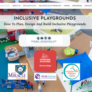 Thumbnail image of "Inclusive Playgrounds" webpage