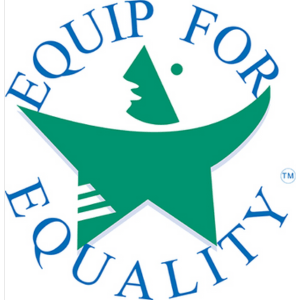 Logo of Equip for Equality, showing a star in the center, surrounded by "Equip for Equality" lettering